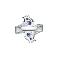 Sterling Silver Semi Mount Ring Setting Round RD 4.7x4.7mm DHJ