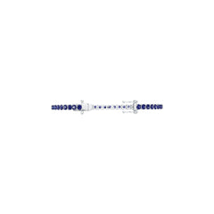 18K Gold Semi Mount Bracelet Setting Round Rd Diamond Accent Syzjewelry