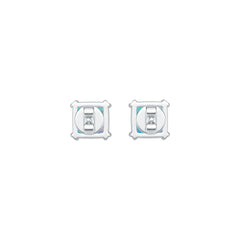Sterling Silver Semi Mount Earrings Setting Cushion CU 6X6mm Cabochon DHJ