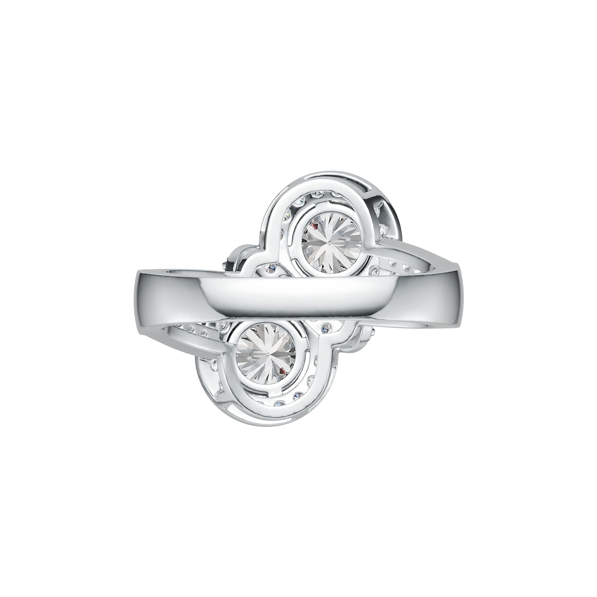 Sterling Silver Semi Mount Ring Setting Round RD 6X6mm DHJ