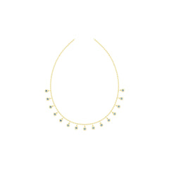 10K 14K Gold or 10K Gold Semi Mount Necklace Setting Round Rd Moissanite Accent Syzjewelry