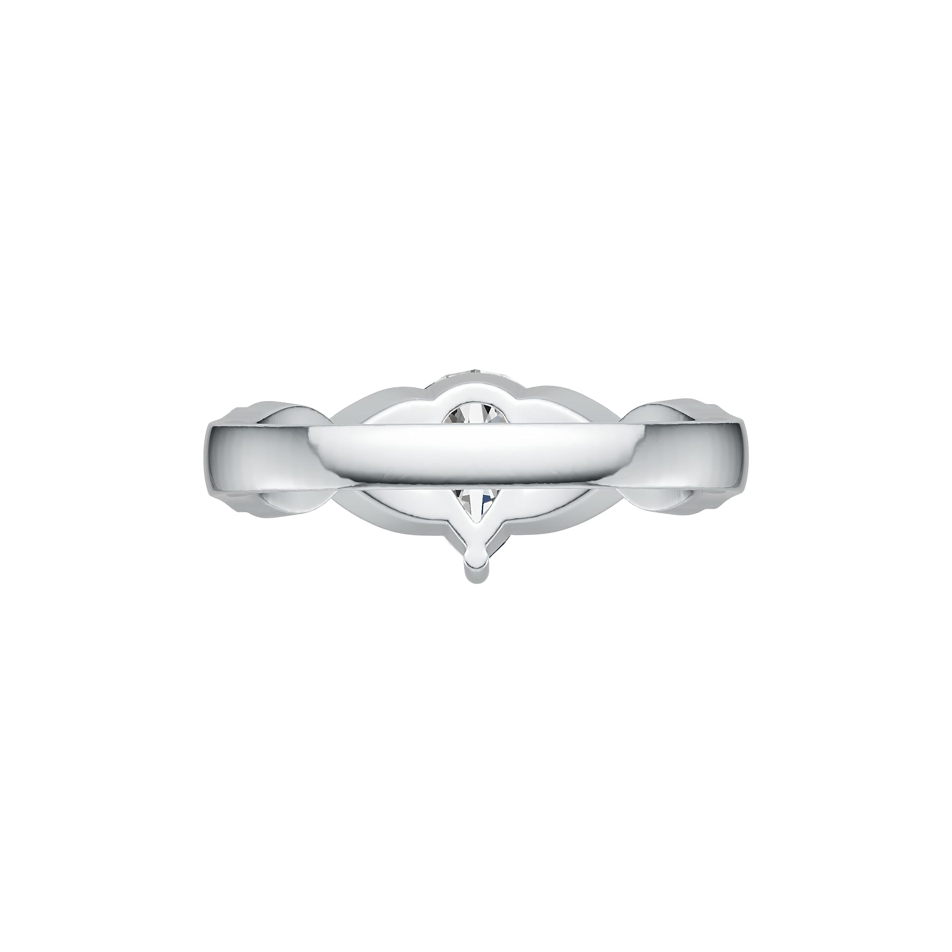 10K Gold Semi Mount Ring Setting Pear PE 9X7mm Moissanite Accent DHJ