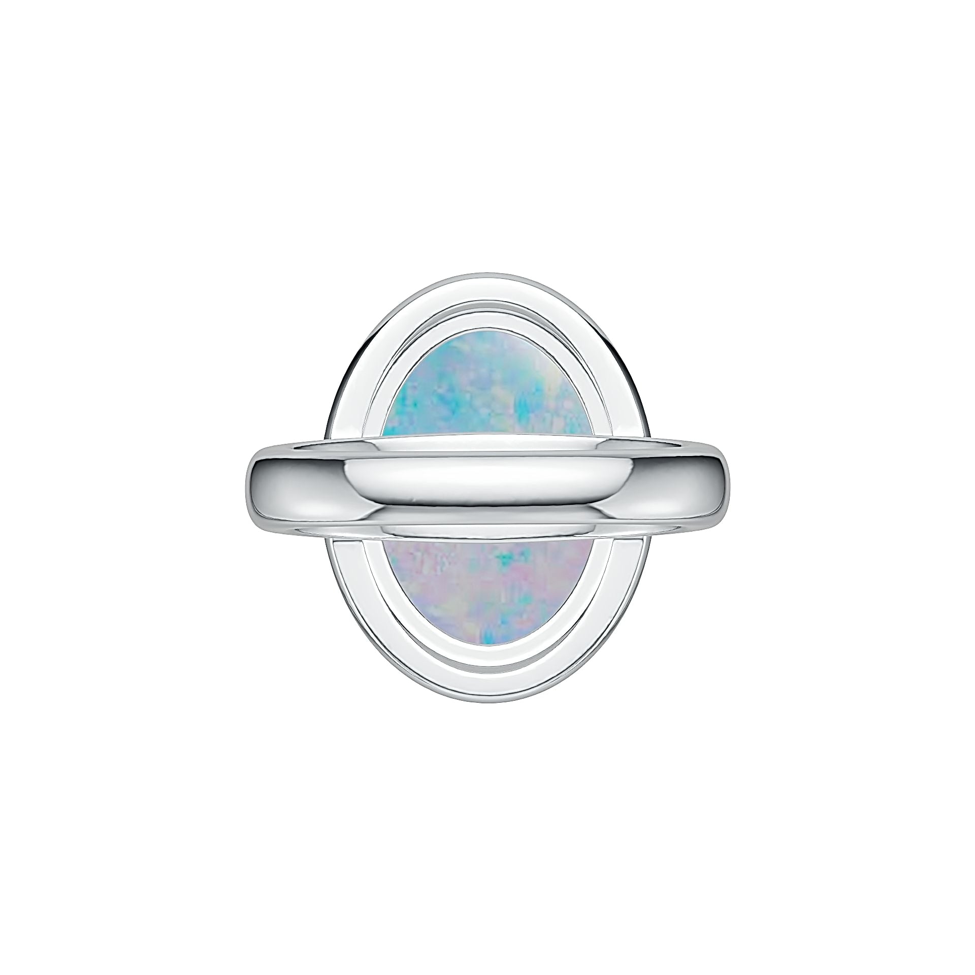 Sterling Silver Semi Mount Ring Setting Oval OV 16X12mm Cabochon Art Deco Style DHJ