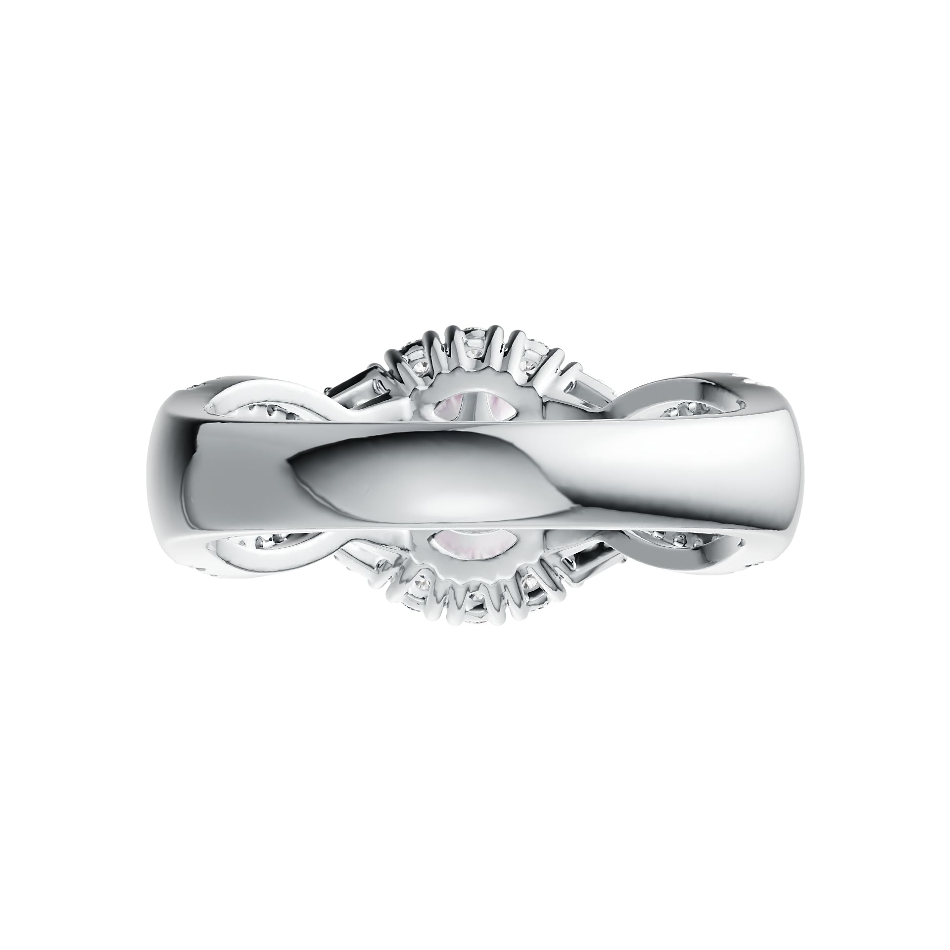 Sterling Silver Semi Mount Ring Setting Round RD 8x8mm DHJ