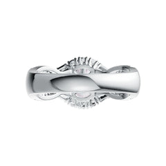 Sterling Silver Semi Mount Ring Setting Round RD 8x8mm DHJ