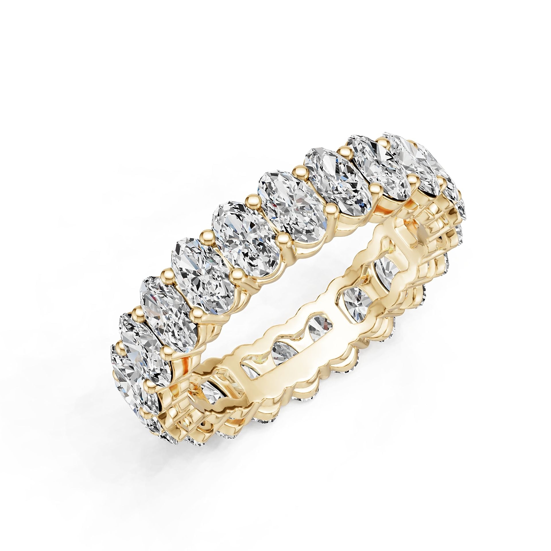 Platinum Semi Mount Ring Setting Round Ro 5x3mm Diamond Accent Syz Jewelry