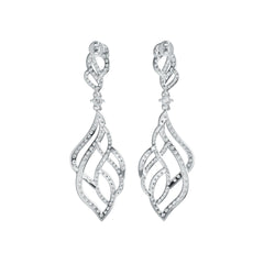 Sterling Silver Semi Mount Earrings Setting Round RD 3x3mm DHJ