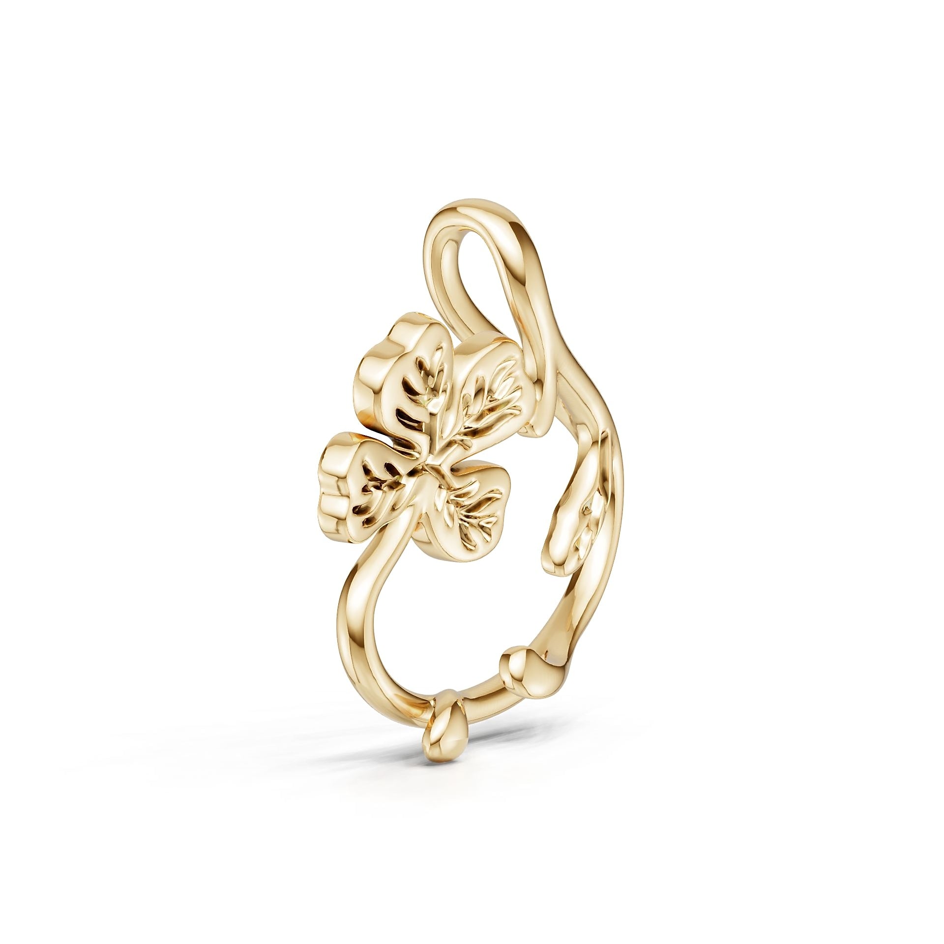 18K Gold Semi Mount Pendant Setting Round Ro 6x6mm Syz Jewelry
