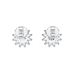 Sterling Silver Semi Mount Earrings Setting Round RD 5x5mm DHJ