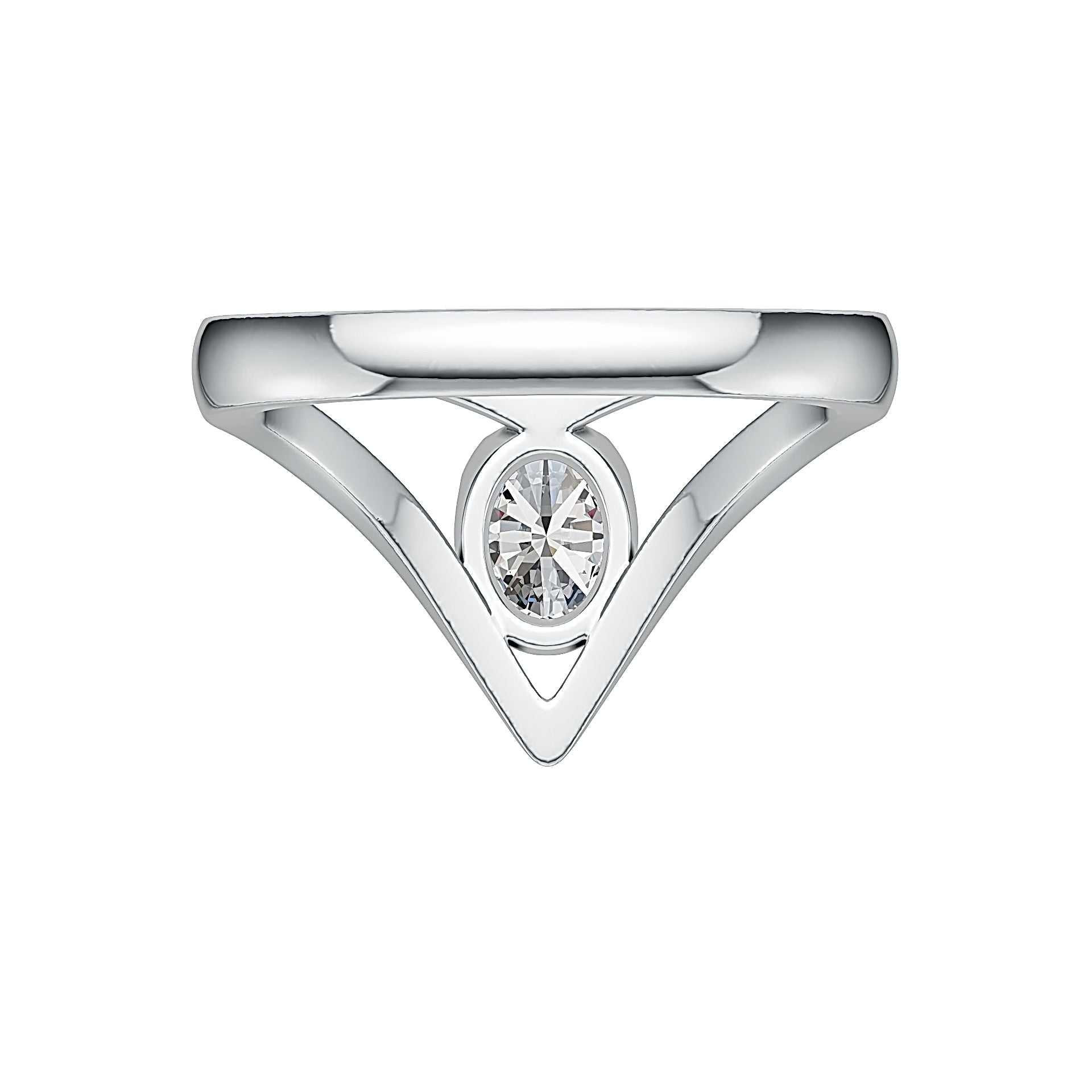 Sterling Silver Semi Mount Ring Setting Oval OV 7x5mm Syzjewelry