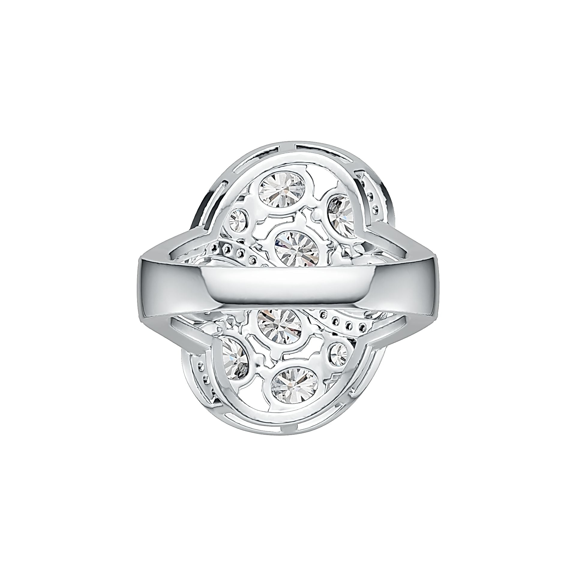 Sterling Silver Semi Mount Ring Setting Oval OV 5X4mm DHJ