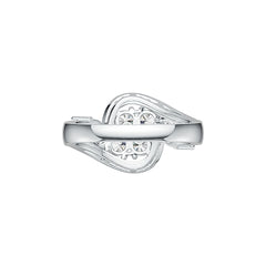 Sterling Silver Semi Mount Ring Setting Round RD 4x4mm DHJ