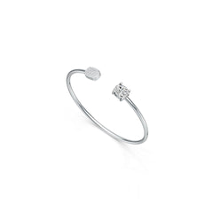 Sterling Silver Semi Mount Bangle Setting Oval OV 8x6mm Syzjewelry