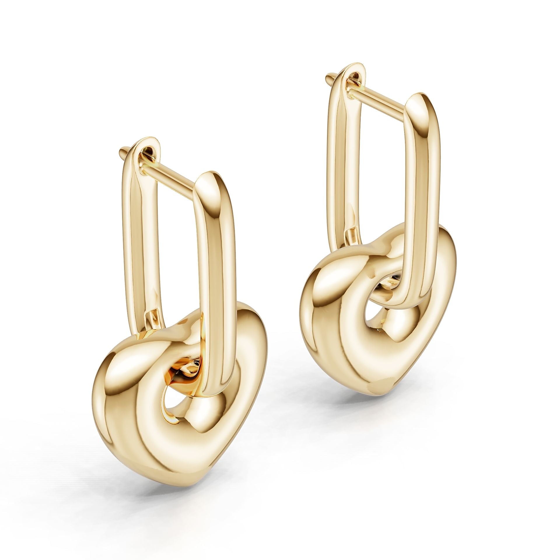 18K Gold Semi Mount Earrings Setting Round Ro 6x6mm Syz Jewelry
