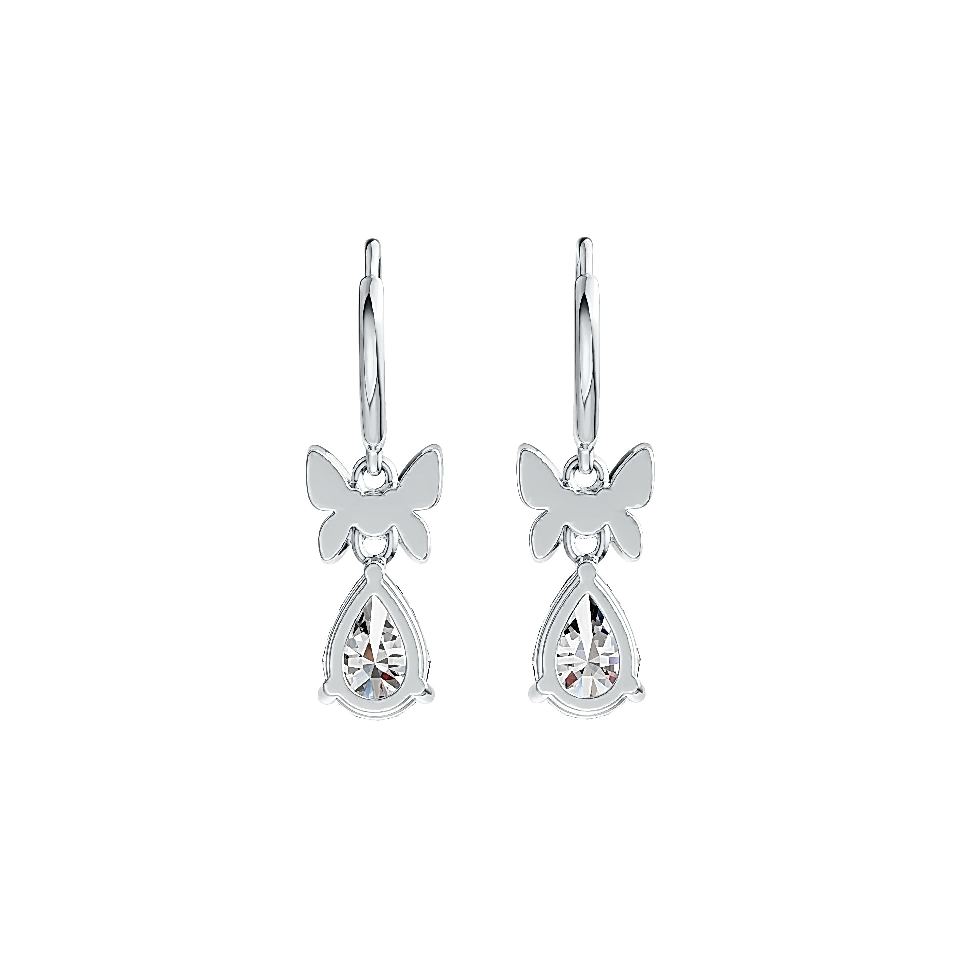 Sterling Silver Semi Mount Earrings Setting Pear PE 9X6mm - Syzjewelry