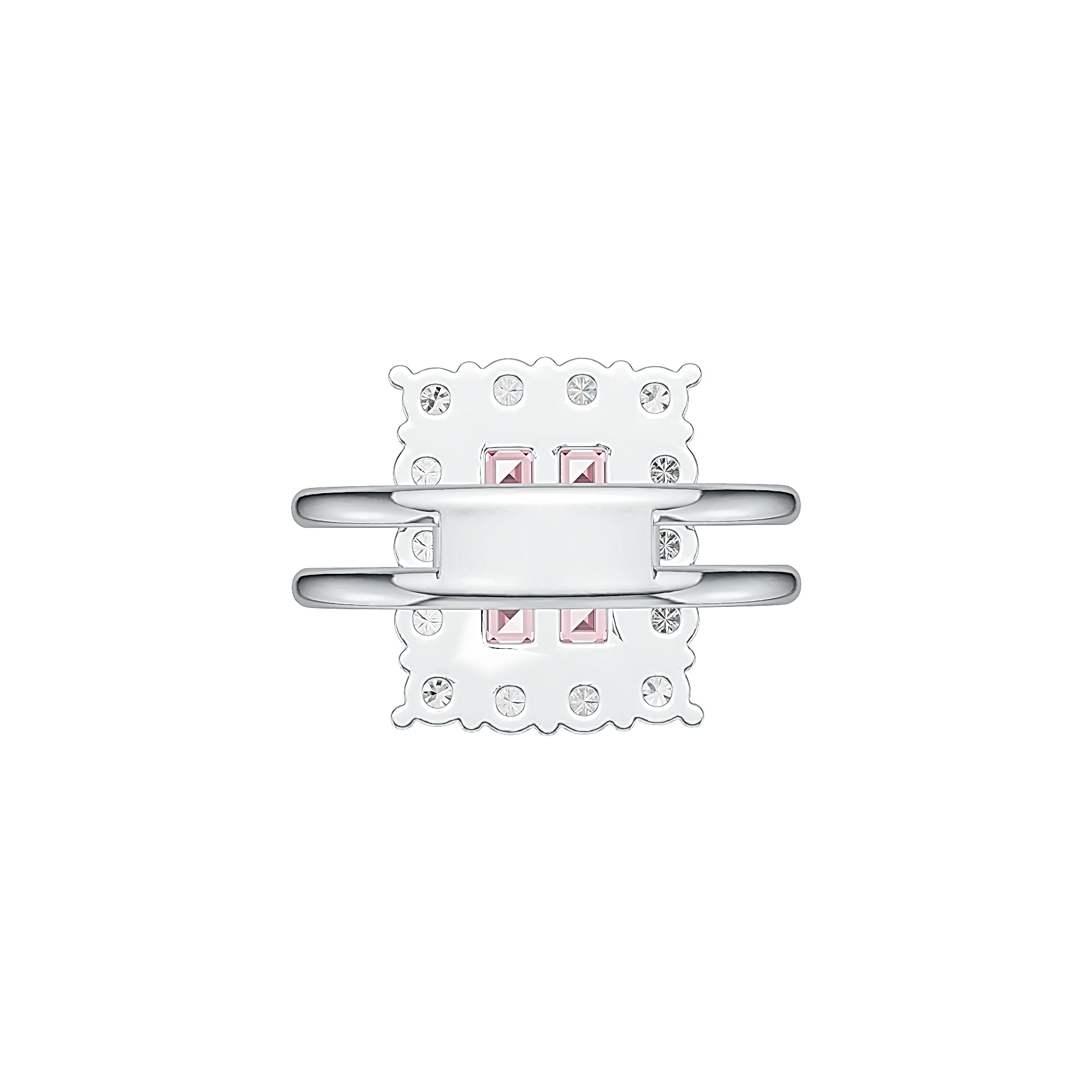 Sterling Silver Semi Mount Ring Setting Princess SQ 3X3mm DHJ