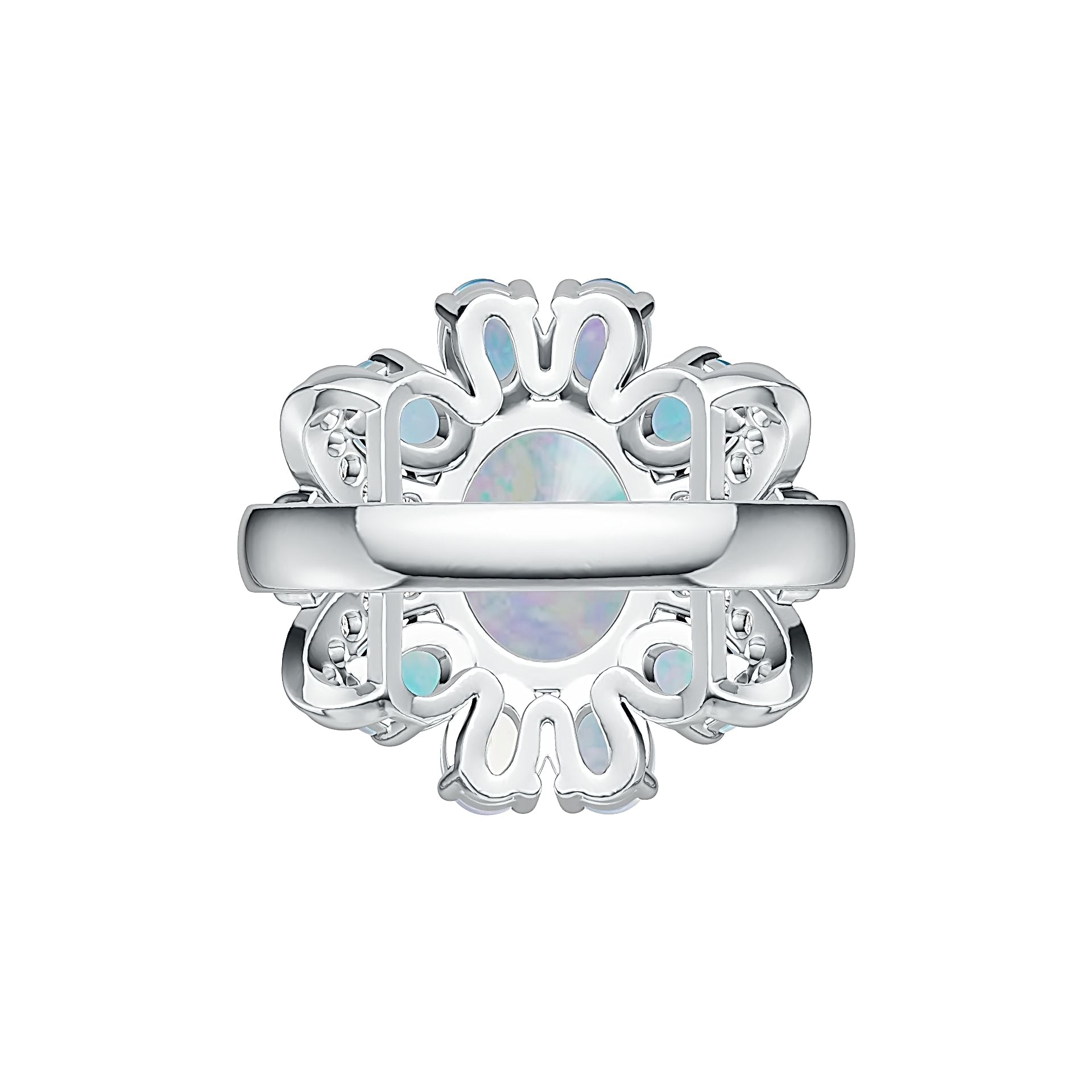 Sterling Silver Semi Mount Ring Setting Oval OV 10X8mm Cabochon DHJ