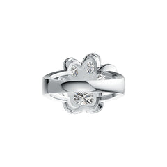 Sterling Silver Semi Mount Ring Setting Heart HT 8X8mm OV 5X3mm OV 4X3mm DHJ