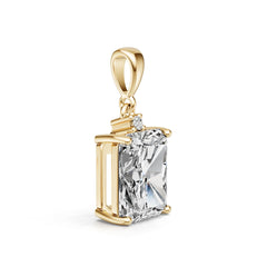 Sterling Silver Semi Mount Pendant Setting Emerald OCT 12X10mm Syzjewelry