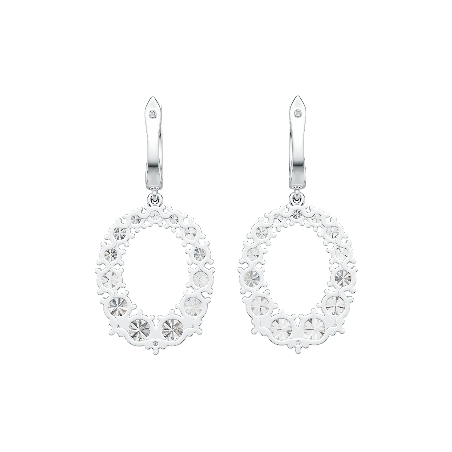 Sterling Silver Semi Mount Earrings Setting Round RD 5x5mm DHJ