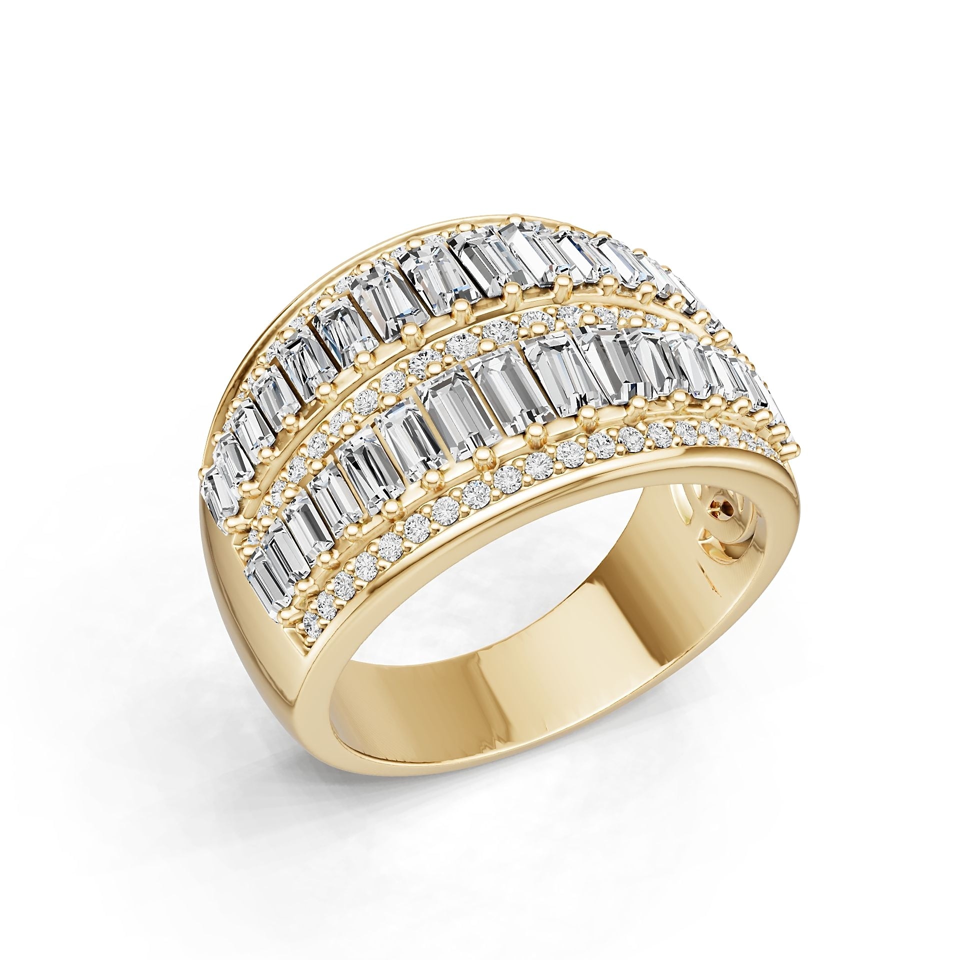 10K Gold Semi Mount Ring Setting Oval Ov 4x2mm Moissanite Accent Syz Jewelry