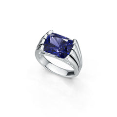 Men's Ring Settings Sterling Silver Ring Mounting Cushion CU 14x10mm Syzjewelry