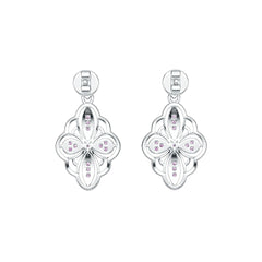 Sterling Silver Semi Mount Earrings Setting Round RD 1.2mm DHJ