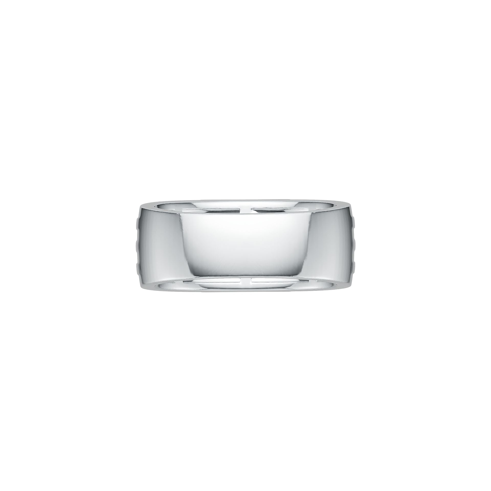 Men's Sterling Silver Semi Mount Ring Setting Princess SQ 6.5X6.5mm Syzjewelry