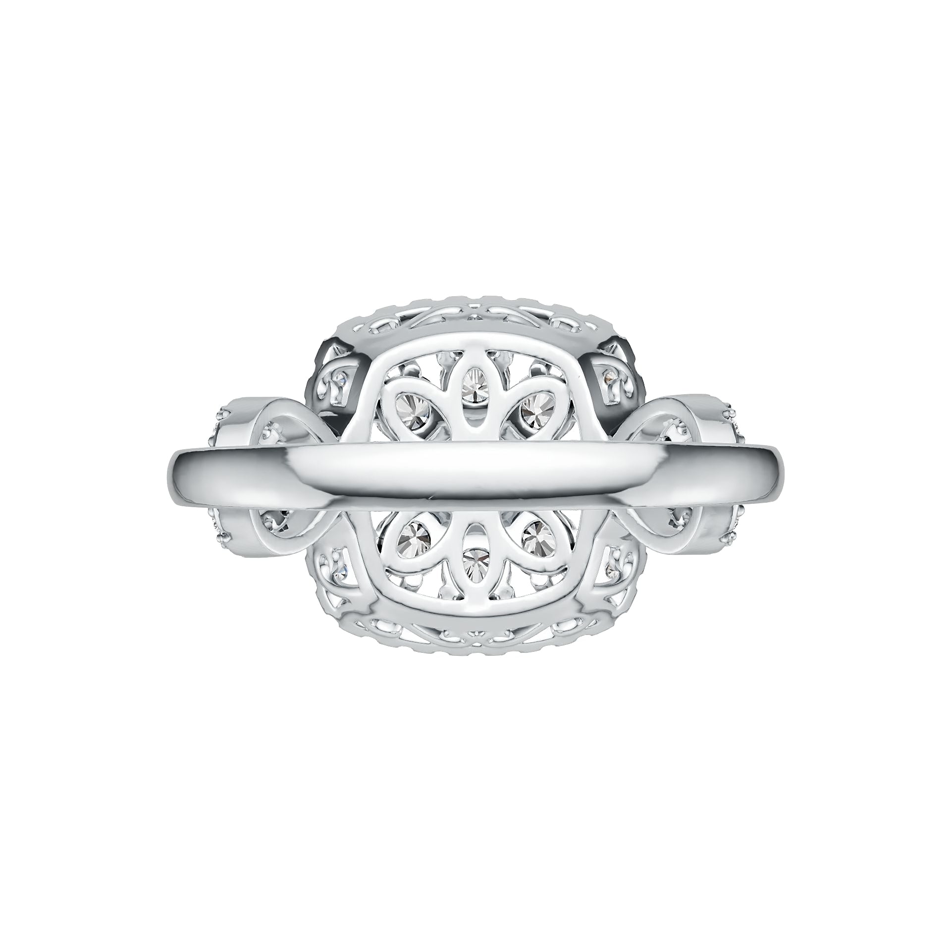 Sterling Silver Semi Mount Ring Setting Round RD 5x5mm DHJ