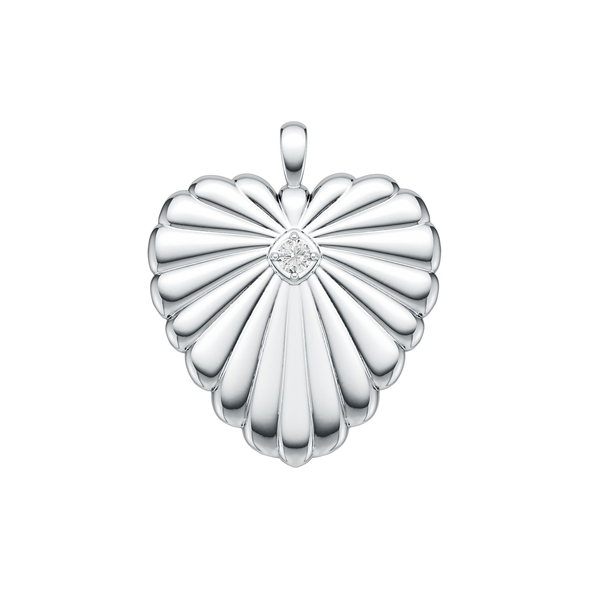 Sterling Silver Semi Mount Pendant Setting Round RD 4X4mm HT 32X32mm Syzjewelry
