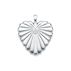 Sterling Silver Semi Mount Pendant Setting Round RD 4X4mm HT 32X32mm Syzjewelry
