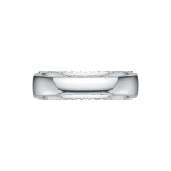Sterling Silver Ring with White Topaz or Moissanite Three-Row Half-Eternity Ring DHJ