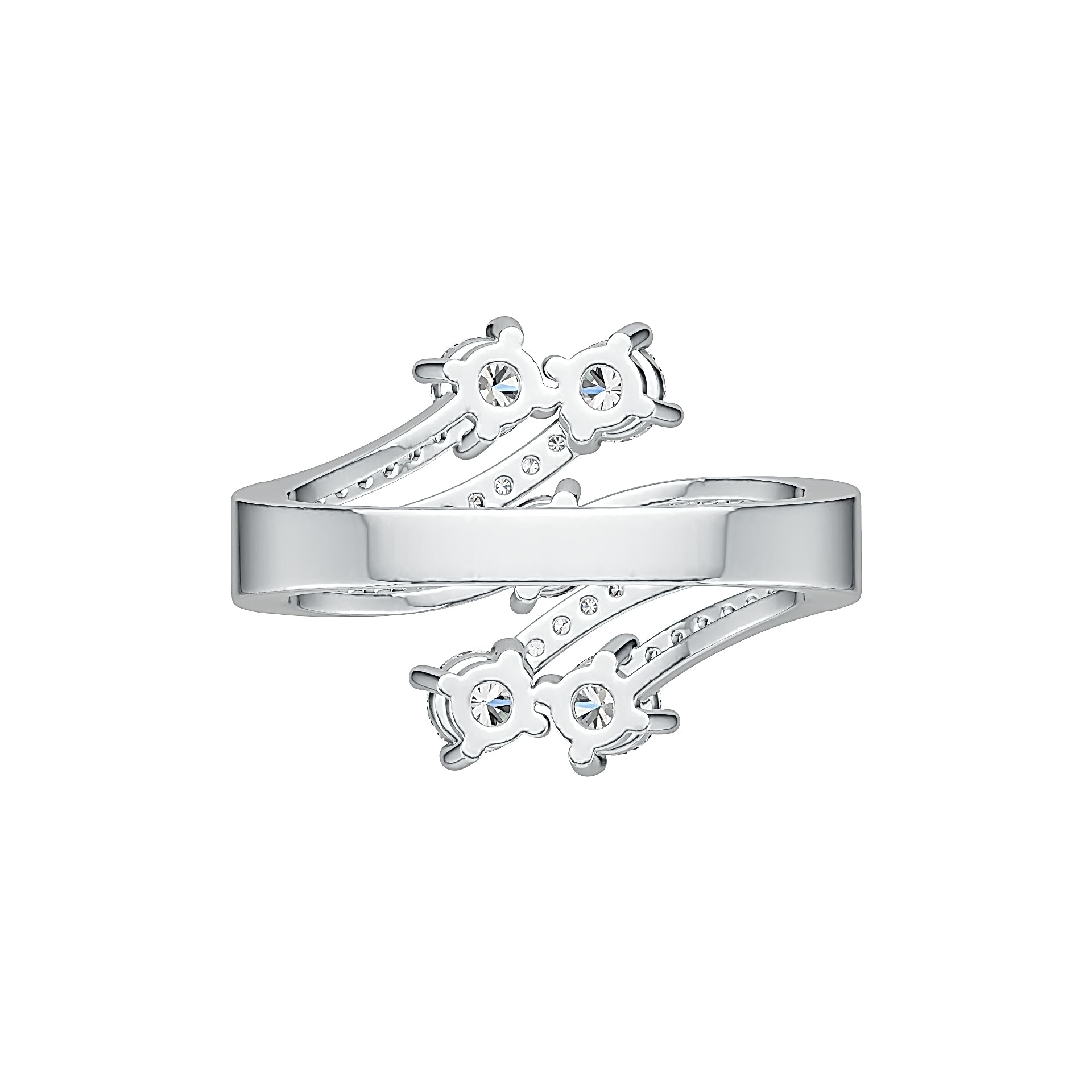 Sterling Silver Semi Mount Ring Setting Round RD 4x4mm DHJ