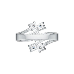 Sterling Silver Semi Mount Ring Setting Round RD 4x4mm DHJ
