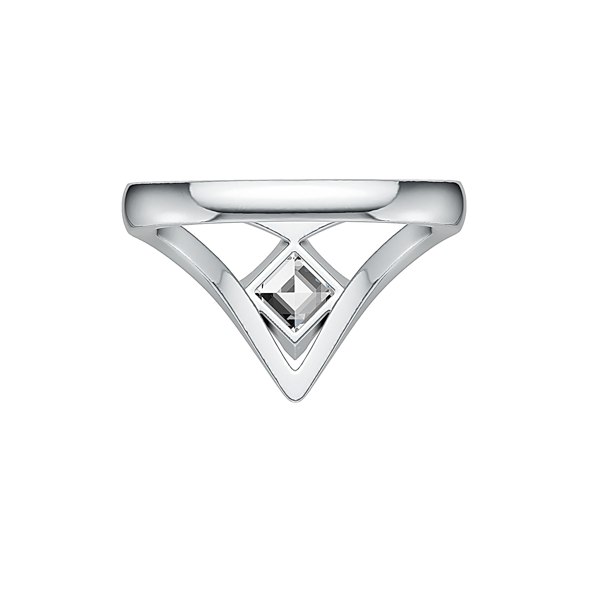 Sterling Silver Semi Mount Ring Setting Princess SQ 5x5mm Syzjewelry