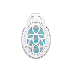 Sterling Silver Semi Mount Pendant Setting Oval OV 14X10mm DHJ