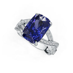 Sterling Silver Semi Mount Ring Setting Round Rd DHJ