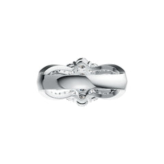 18K Gold Semi Mount Ring Setting Oval OV 7x5mm RD 3.5mm OV 4X3mm Diamond Accent DHJ