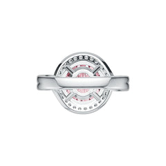 Sterling Silver Semi Mount Ring Setting Round RD 14X14mm Twisted Shank Syzjewelry