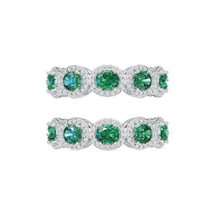 Sterling Silver Semi Mount Earrings Setting Oval OV 5X4mm DHJ