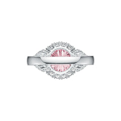 Sterling Silver Semi Mount Ring Setting Round RD 10x10mm Halo Split Shank Syzjewelry