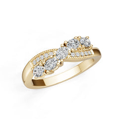 18K Gold Semi Mount Ring Setting Oval Ov 4x3mm Syz Jewelry