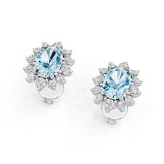 Sterling Silver Semi Mount Earrings Setting Oval Ov 7x5mm Syz Jewelry