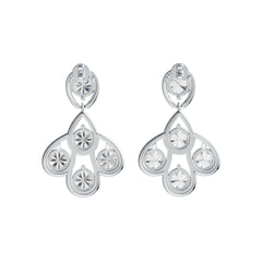 Sterling Silver Semi Mount Earrings Setting Round RD 6x6mm DHJ