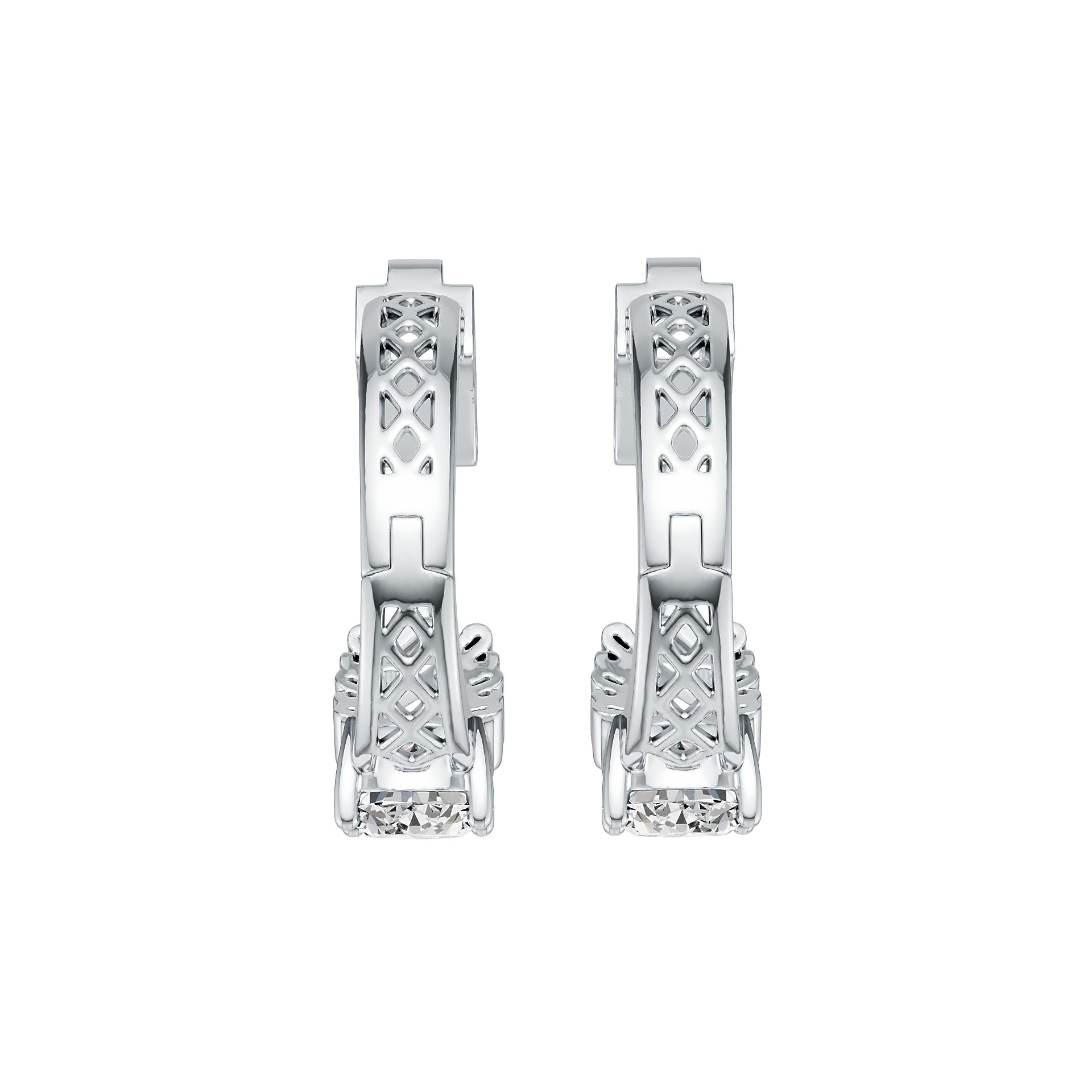 Sterling Silver Semi Mount Earrings Setting Oval OV 8X6mm DHJ