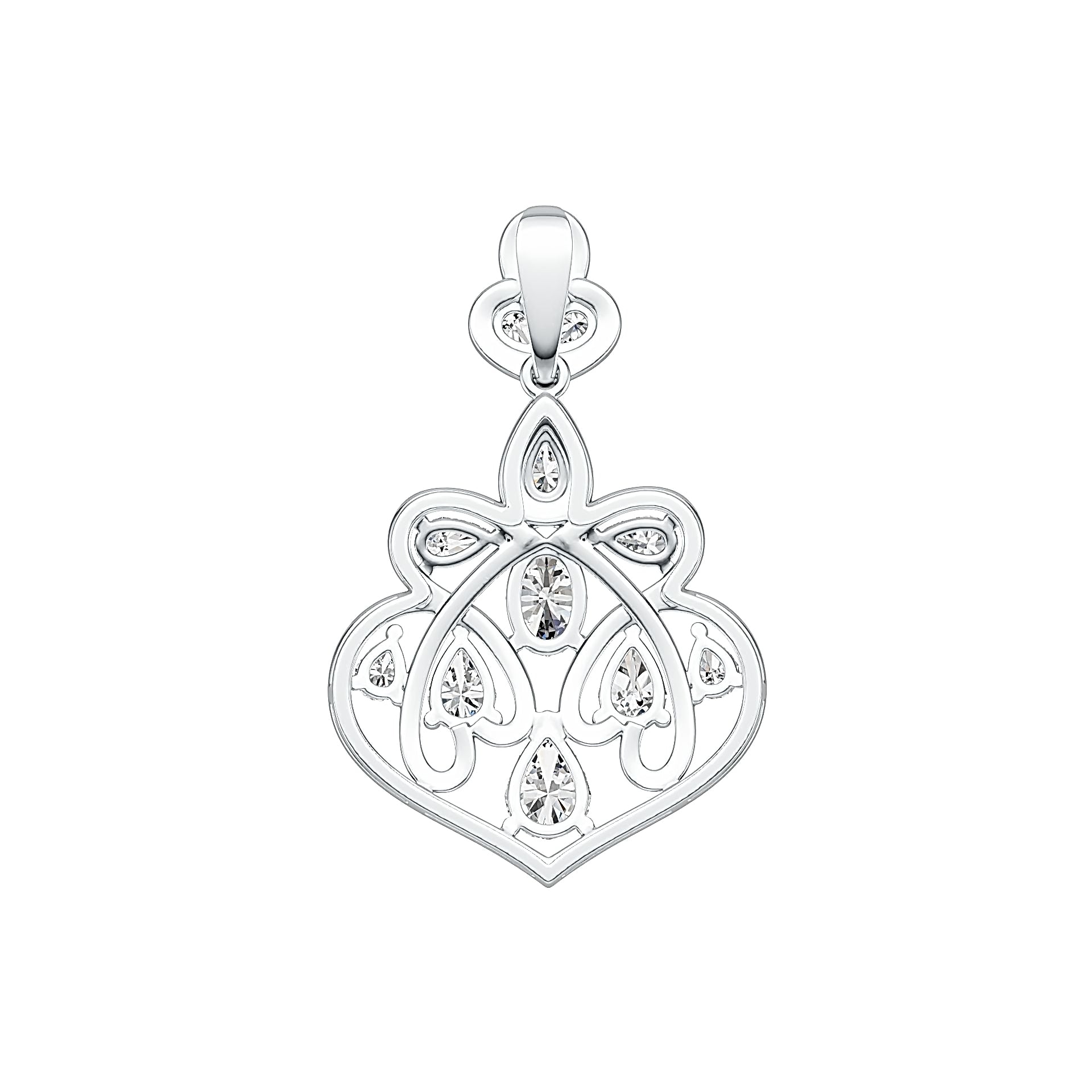 Sterling Silver Semi Mount Pendant Setting Oval OV 7X5mm PE 7X5mm DHJ