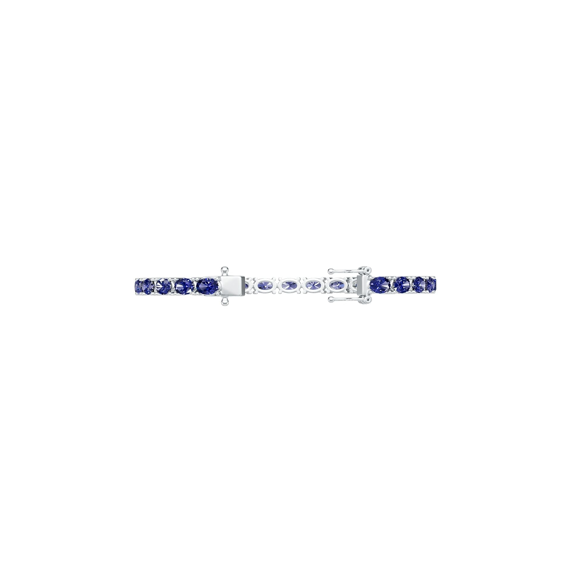 18K Gold Semi Mount Bracelet Setting Oval OV 6x4mm DHJ