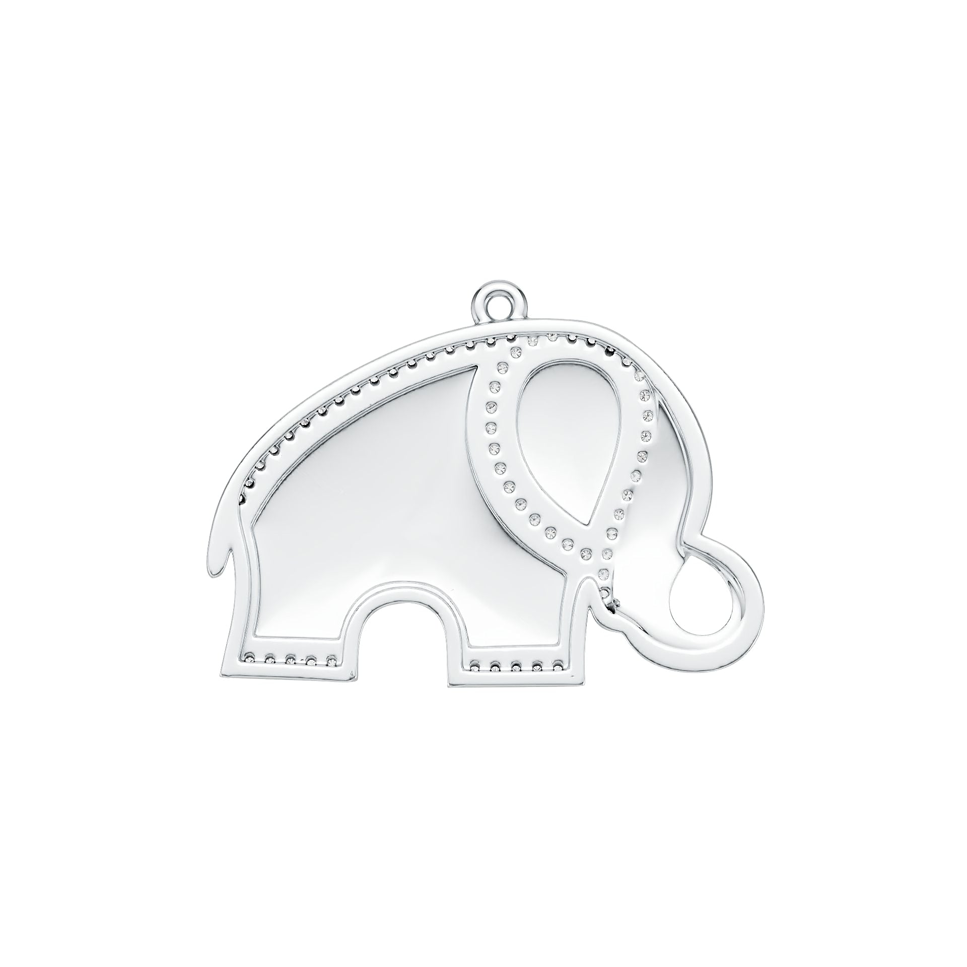 Sterling Silver Semi Mount Pendant Setting Round RD 1.0mm DHJ