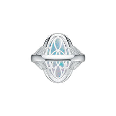 Sterling Silver Semi Mount Ring Setting Oval OV 21X12mm DHJ