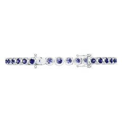 18K Gold Semi Mount Bracelet Setting Round Ro 4x4mm Syz Jewelry